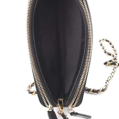 Chanel Caviar Quilted CC Filigree Clutch With Chain Black 6 of 16