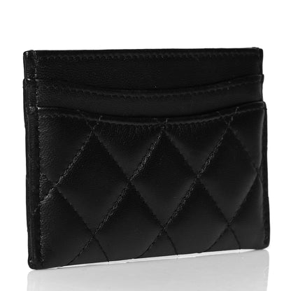 Chanel Lambskin Quilted Card Holder Black 3 of 8