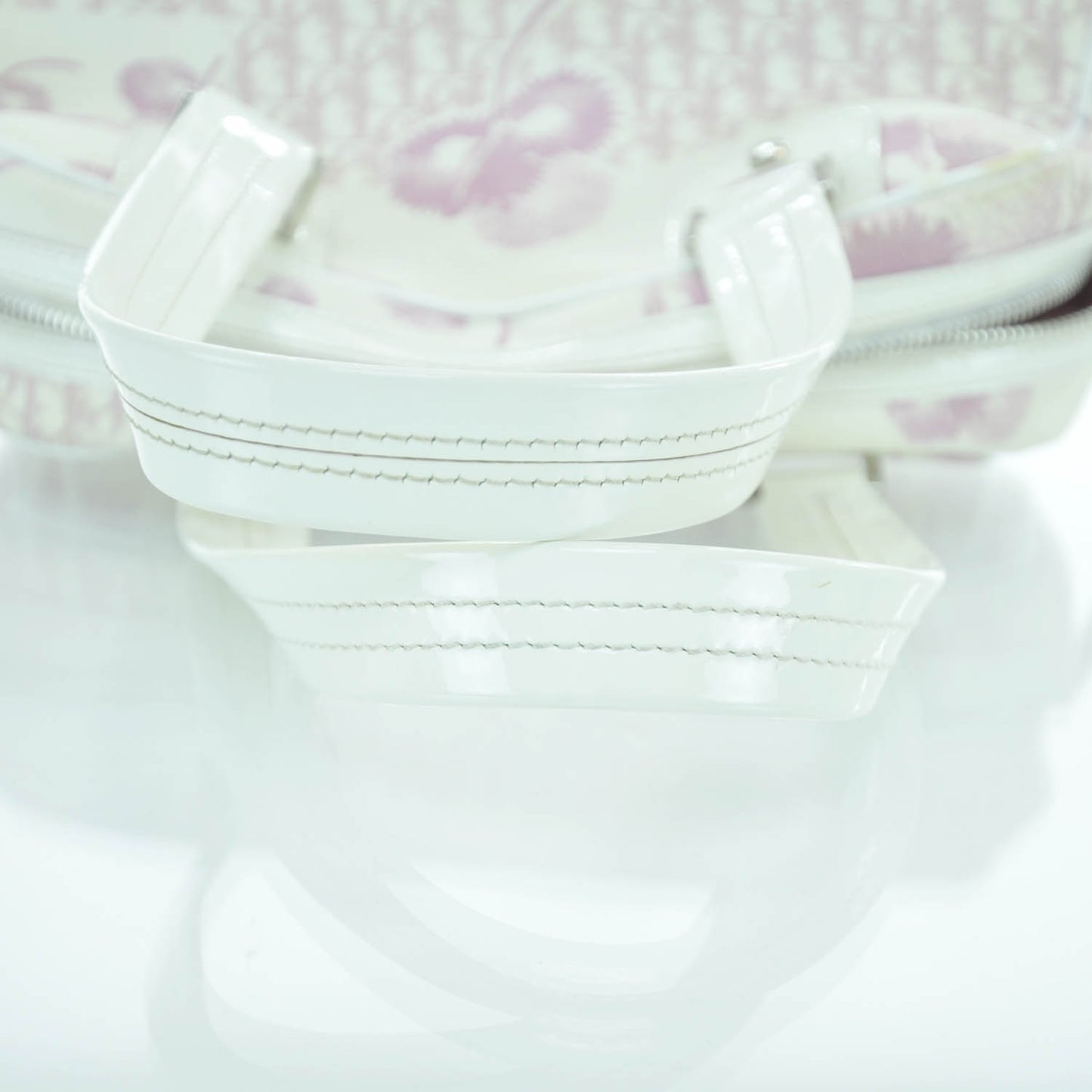 Canvas Monogram Floral Bowler Pink