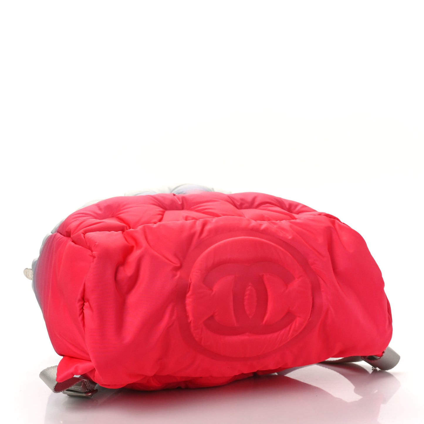 Nylon Embossed Small Doudoune Backpack Pink Blue White
