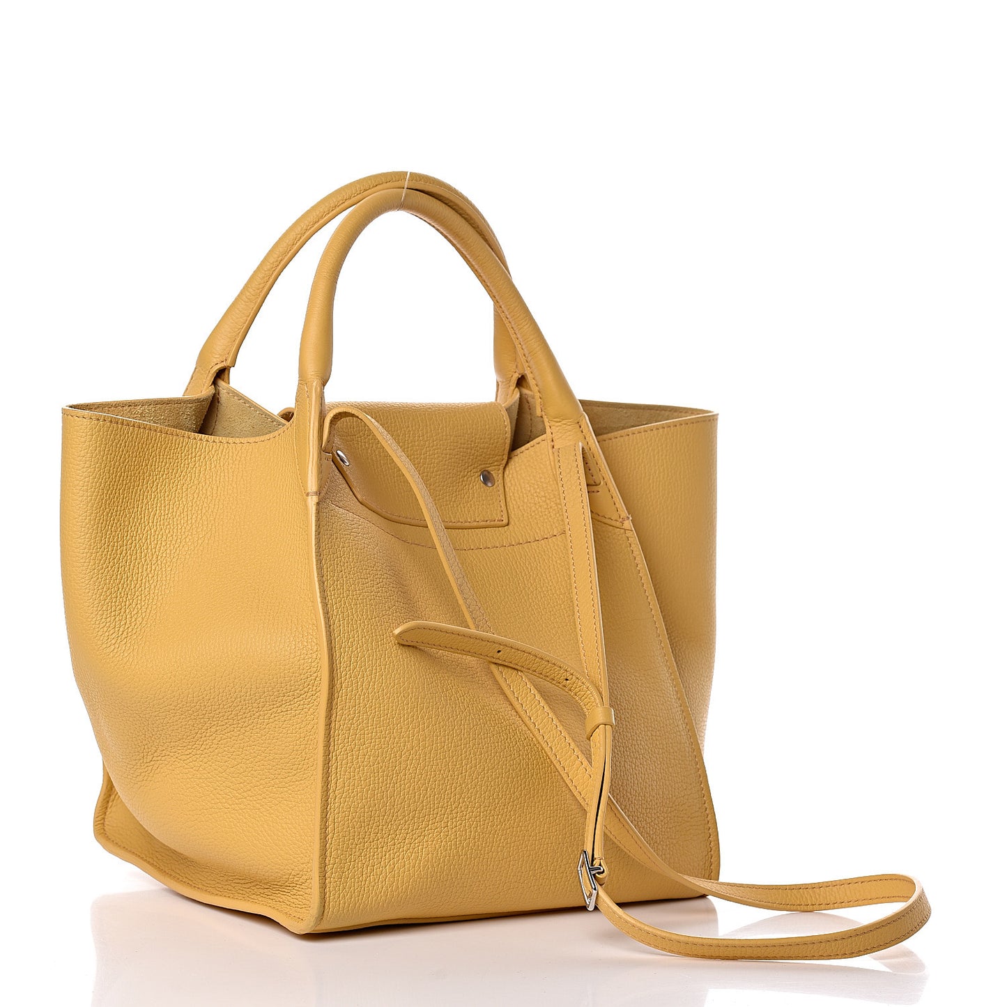 Supple Grained Calfskin Small Big Bag Sunflower