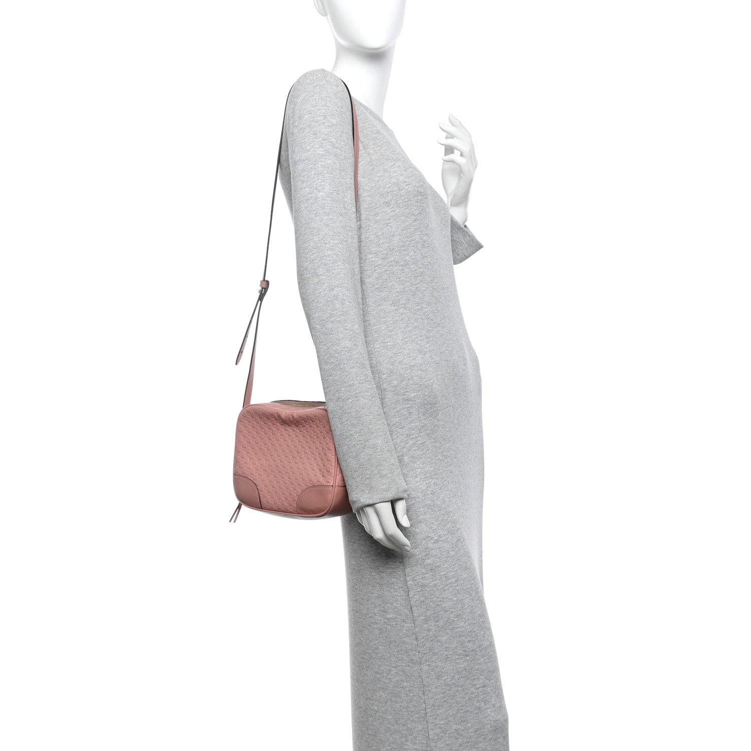 Gucci Soft Microguccissima Mini Bree Messenger Bag Soft Pink 2 of 16