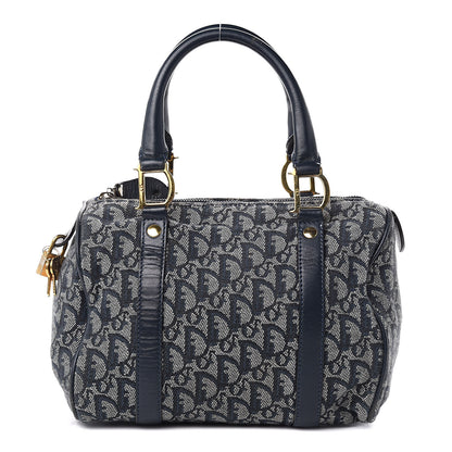 Christian Dior Monogram Boston Navy Blue 1 of 15