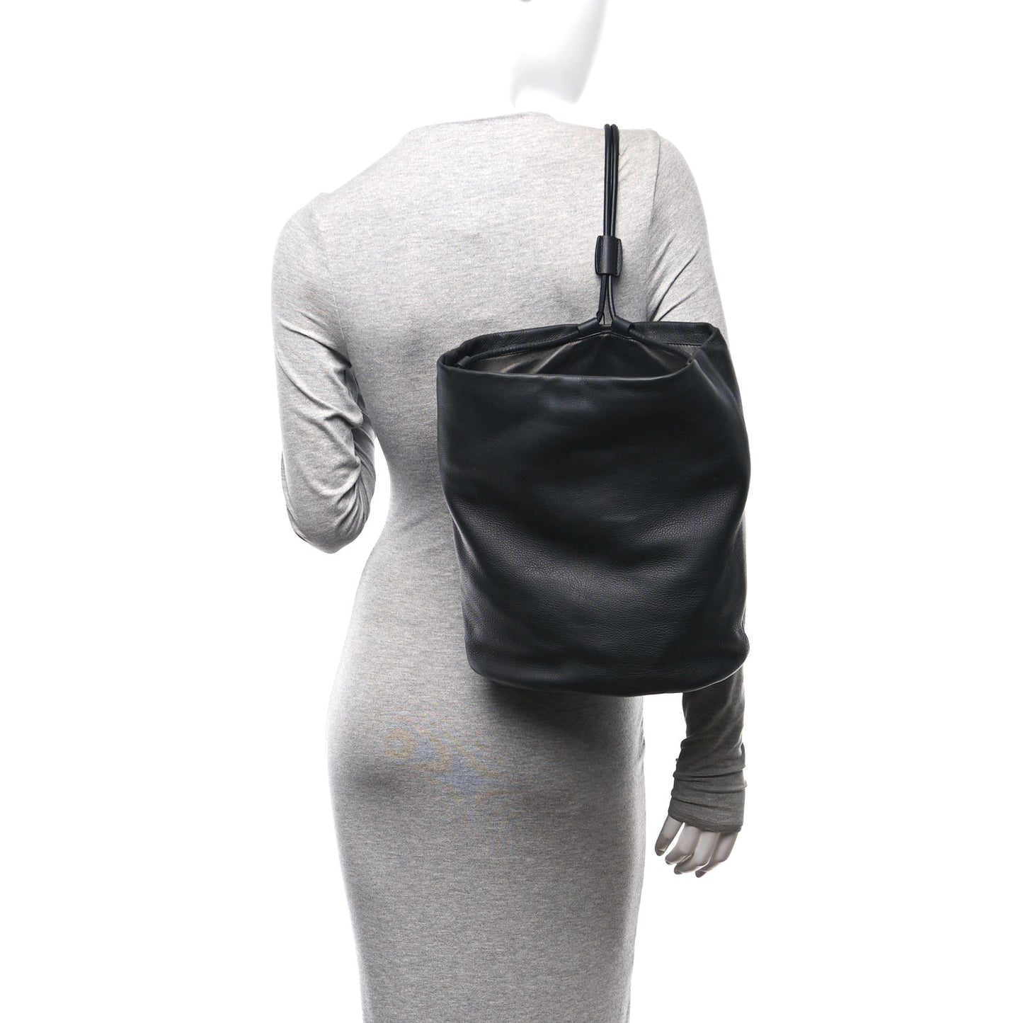 Grained Calfskin Joe Backpack Black