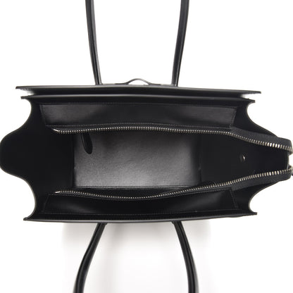Celine Sleek Calfskin Micro Bi-Color Luggage Black White 5 of 8