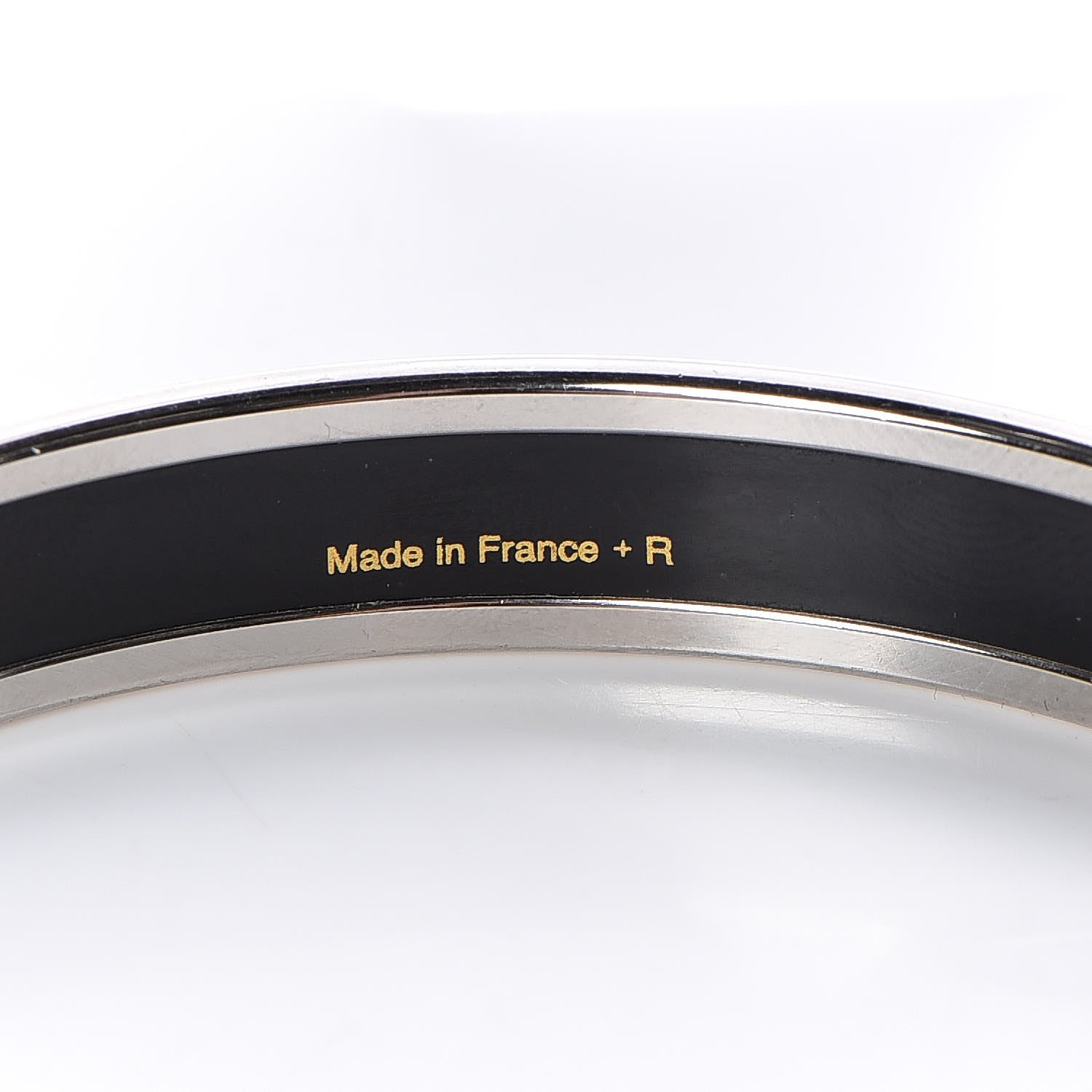 Hermes Enamel Printed Narrow Perspective Cavaliere Bracelet 70 4 of 6