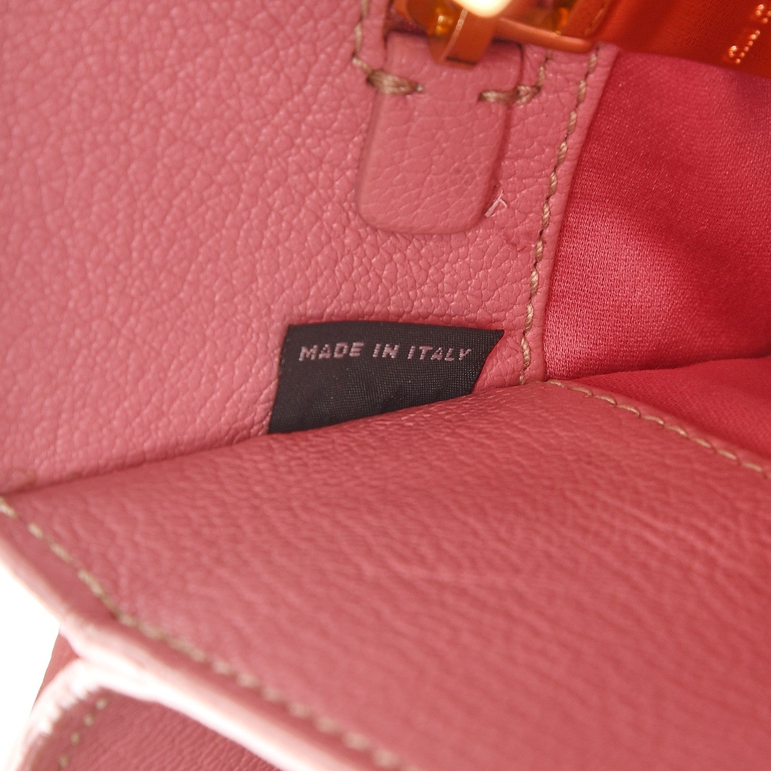 Miu Miu Goatskin Madras Shopping Tote Rosa Gemma 8 of 15