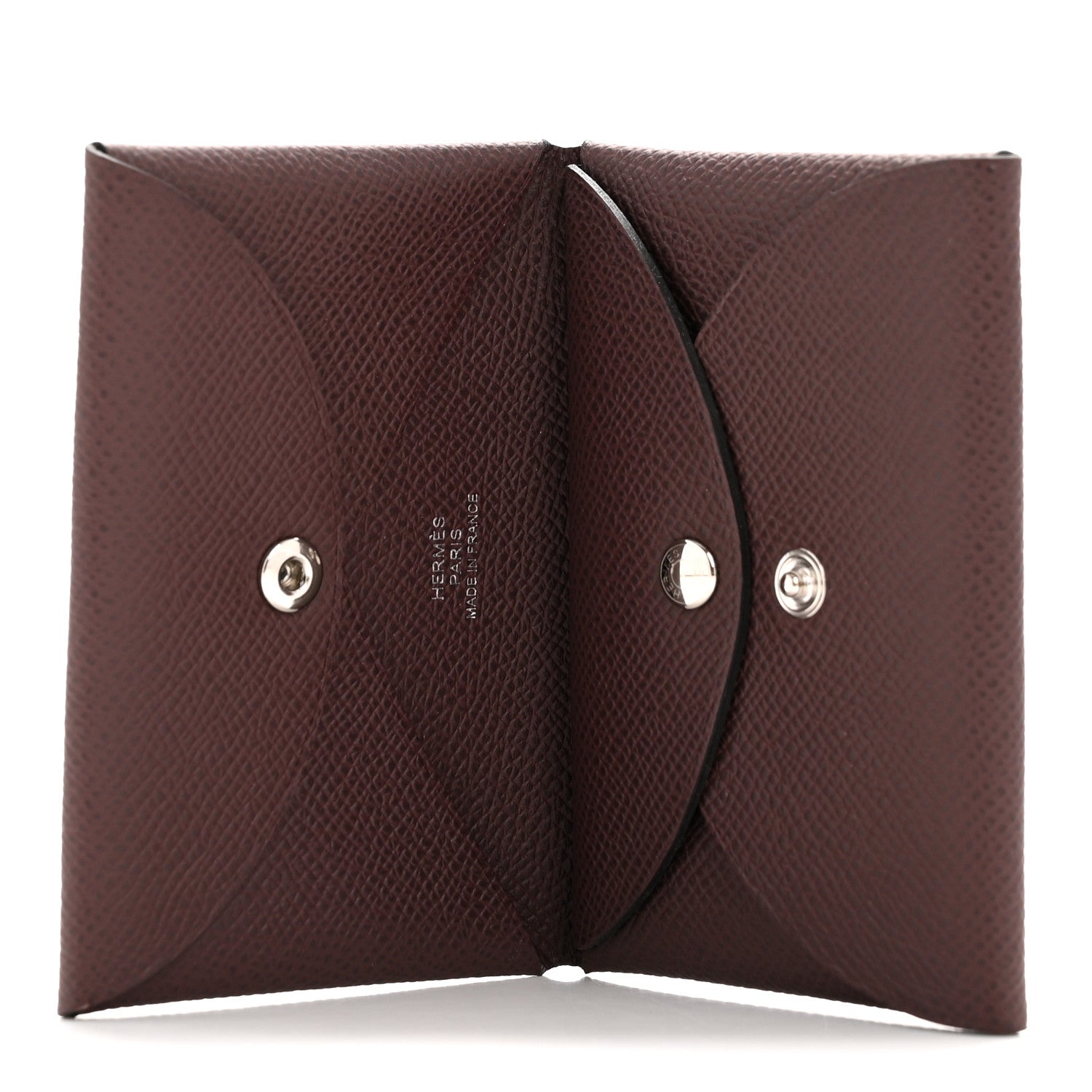 Hermes Epsom Calvi Duo Card Case Rouge Sellier 5 of 8