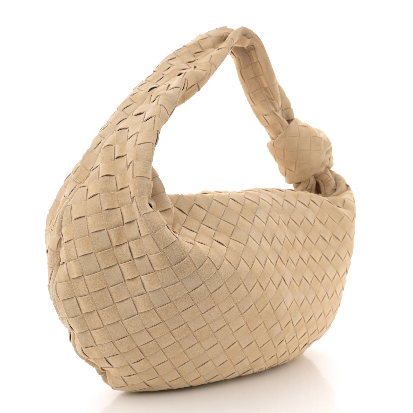 Suede Intrecciato Small Jodie Sand