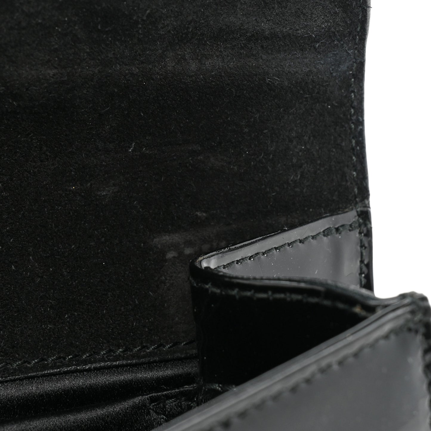 Patent Y-Mail Clutch Black