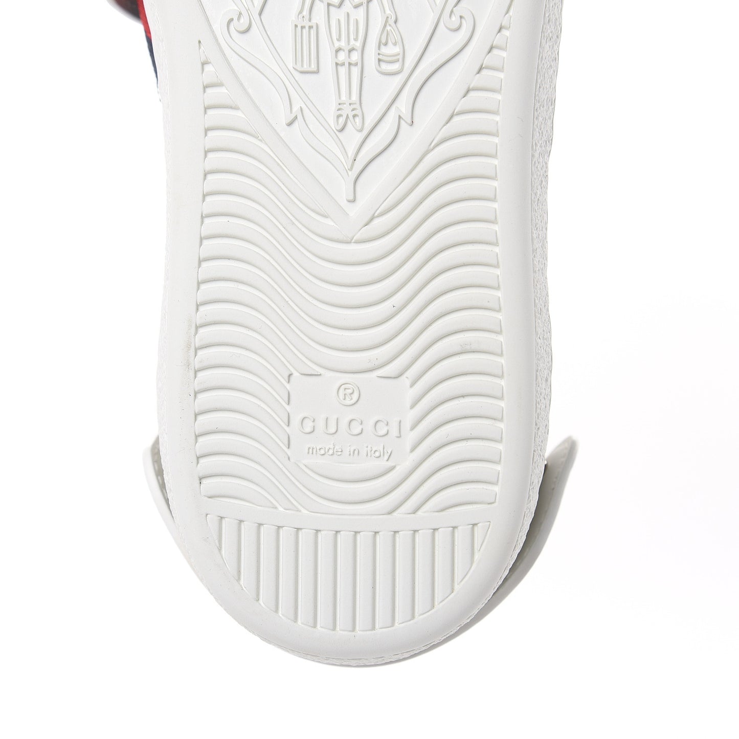 Calfskin Ayers Embroidered Web Mens Ace Removable Patches High Top Sneakers 6 White