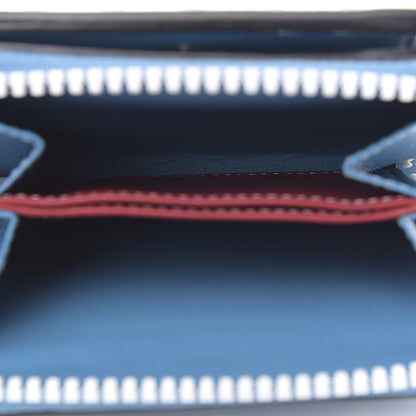 Valentino Garavani Nappa Free Rockstud Spike Compact Zip Around Wallet Cerulean 5 of 8