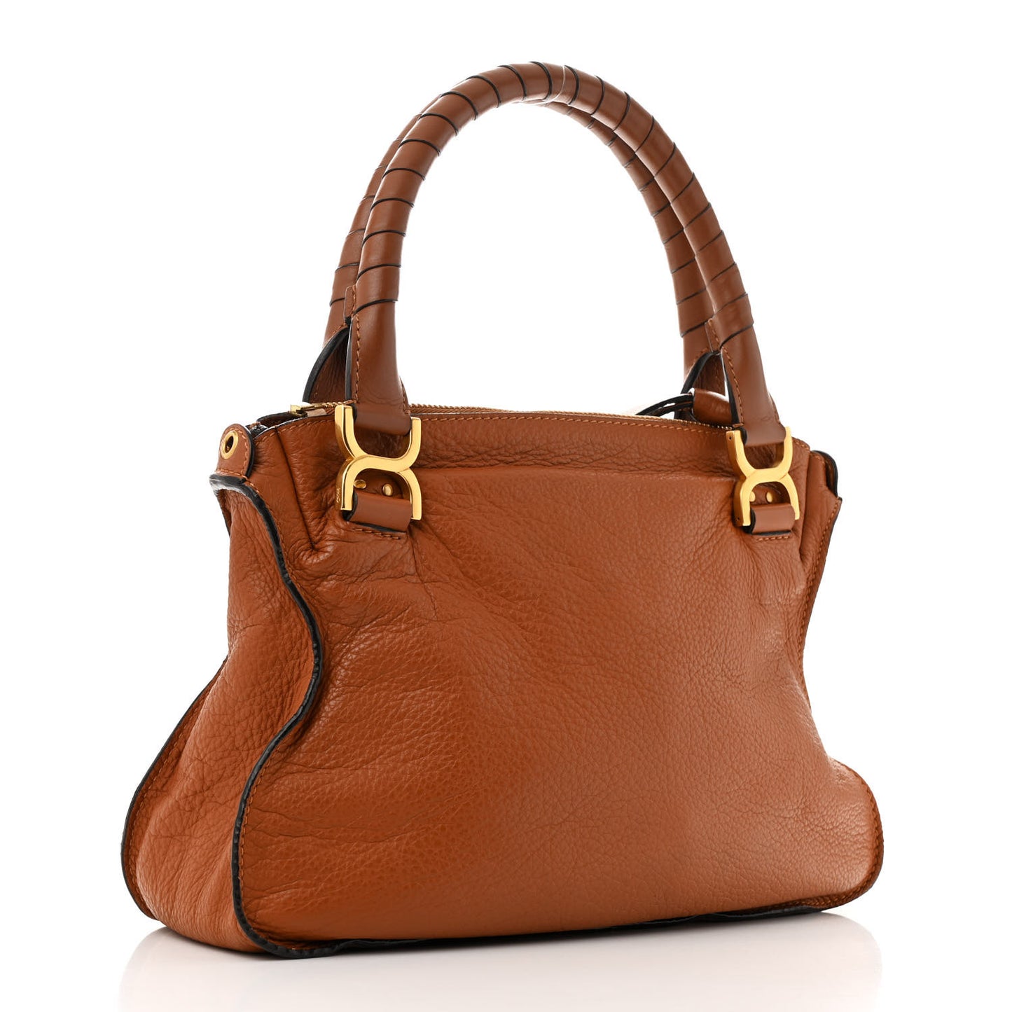Calfskin Medium Marcie Satchel Tan