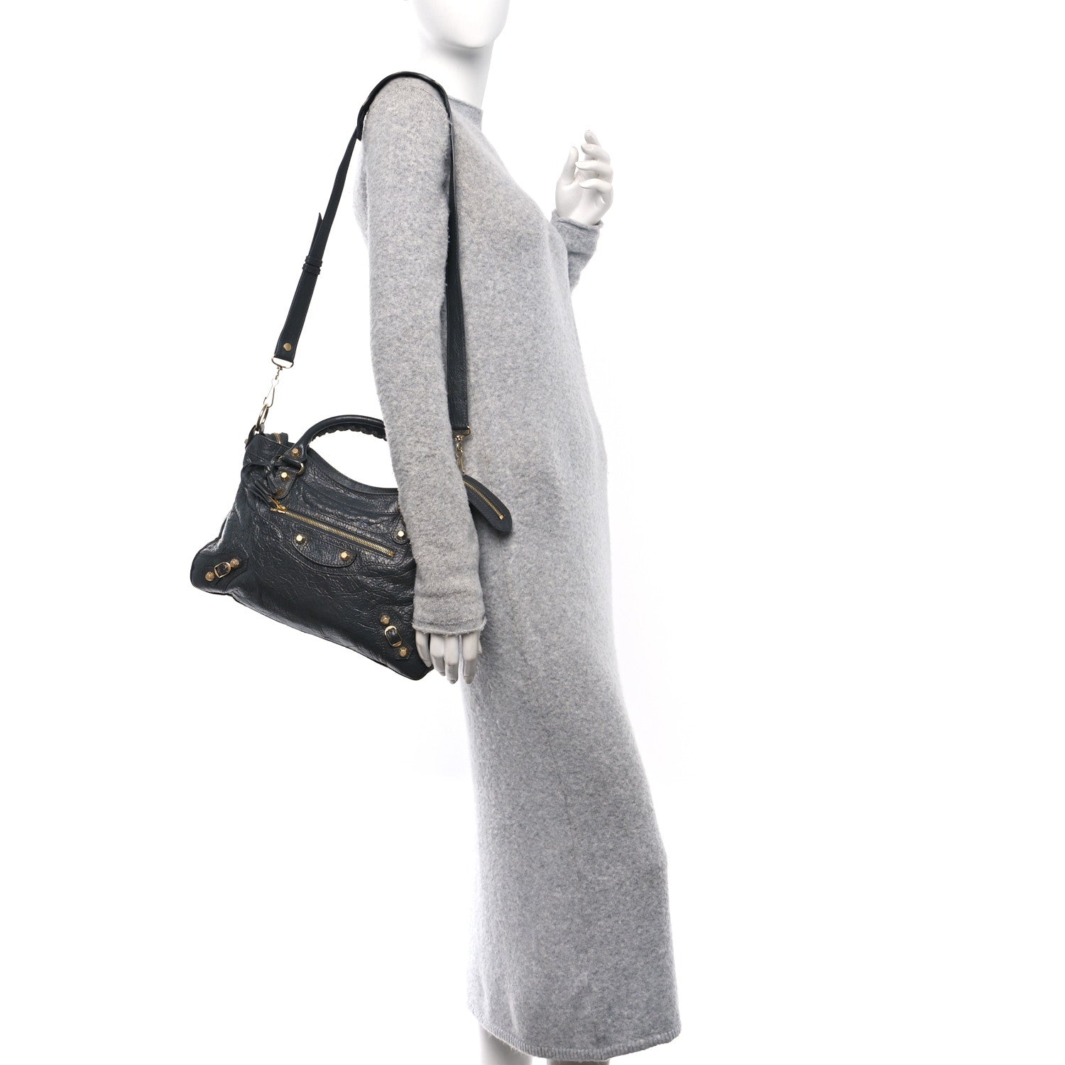 Balenciaga Agneau Giant 12 Gold Hardware Town Gris Fossile 2 of 10