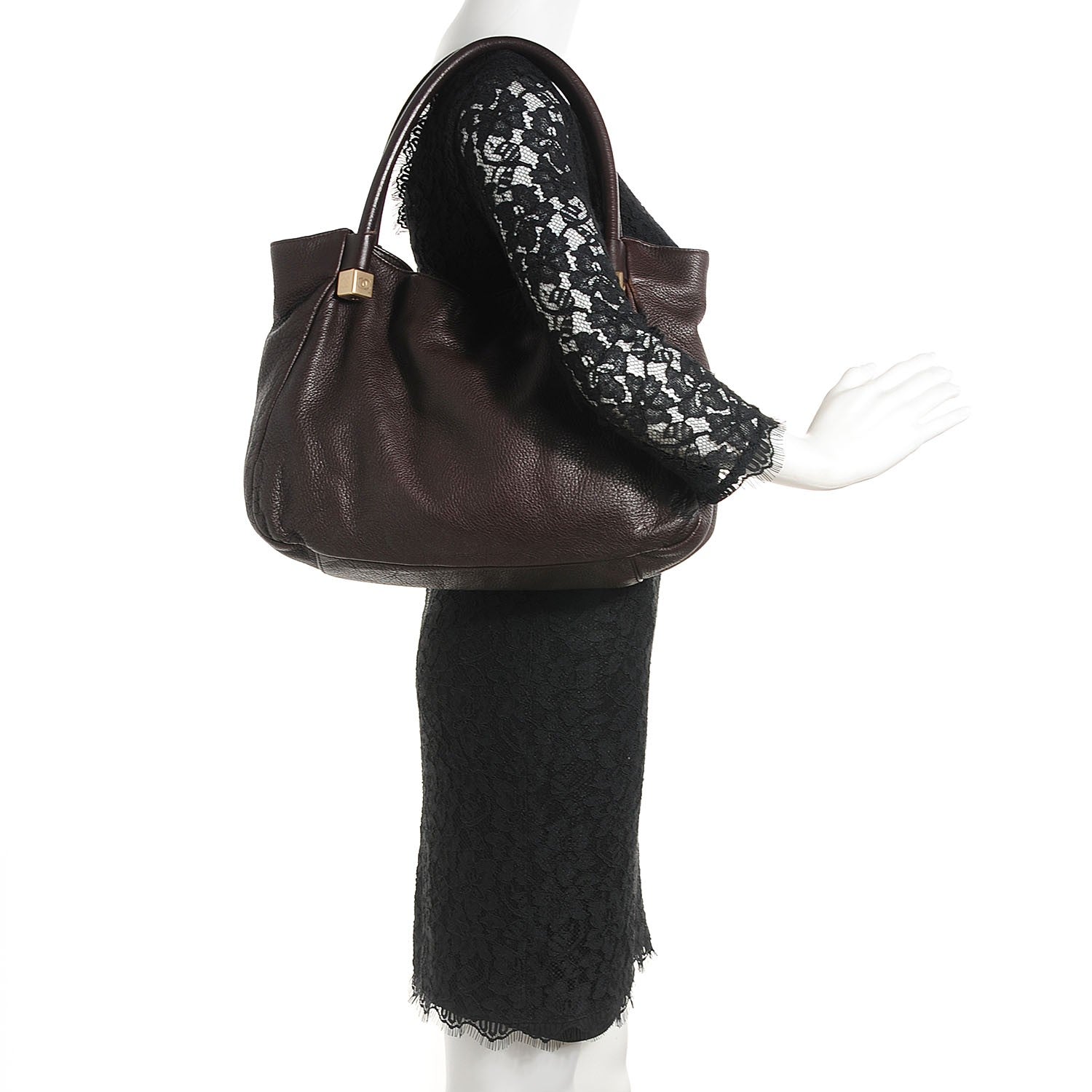 Chanel Deerskin Tote Brown 2 of 6