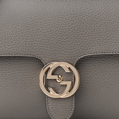 Gucci Dollar Calfskin Interlocking G Top Handle Shoulder Bag Loess 8 of 11