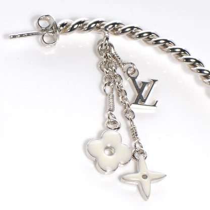 Louis Vuitton Sweet Monogram Creole Hoop Earrings White 3 of 5
