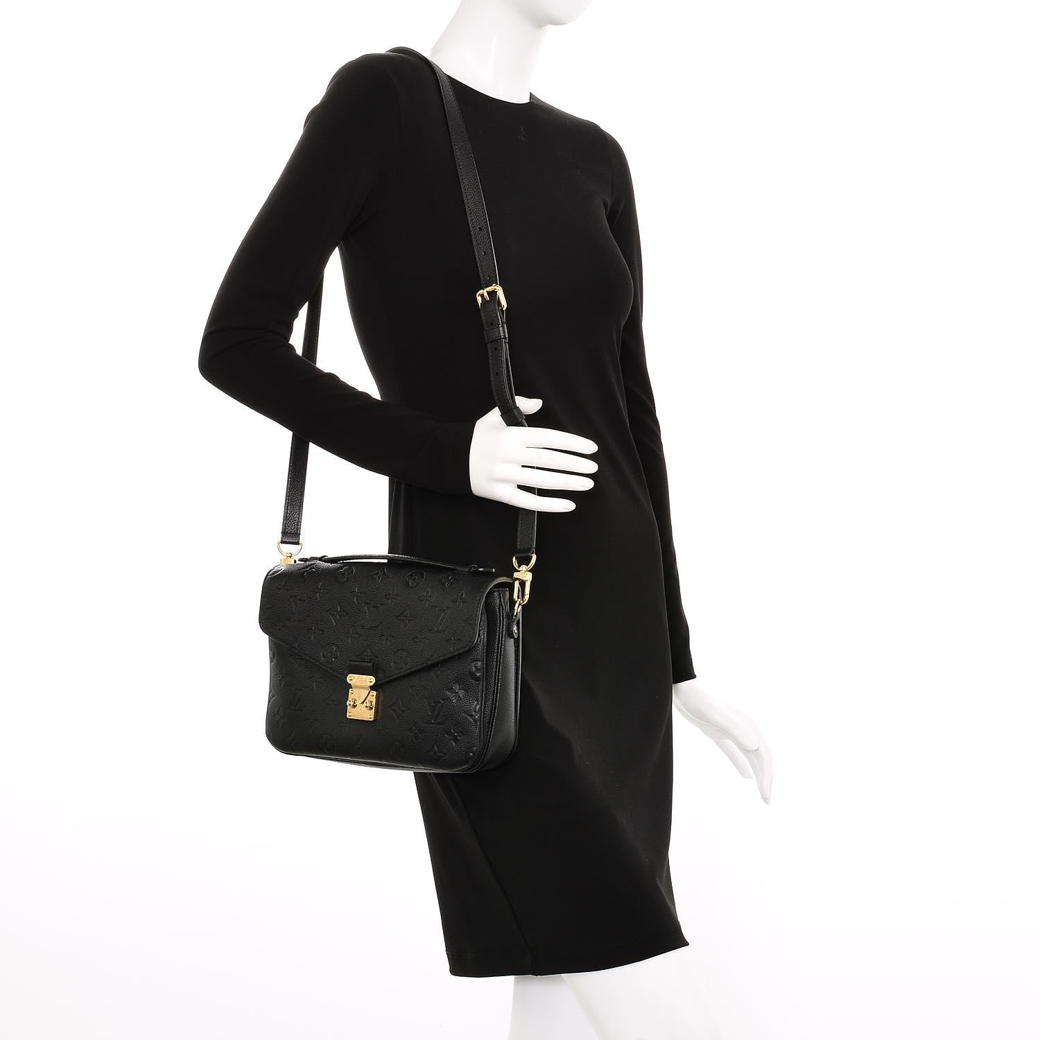 Louis Vuitton Empreinte Pochette Metis Black 2 of 7