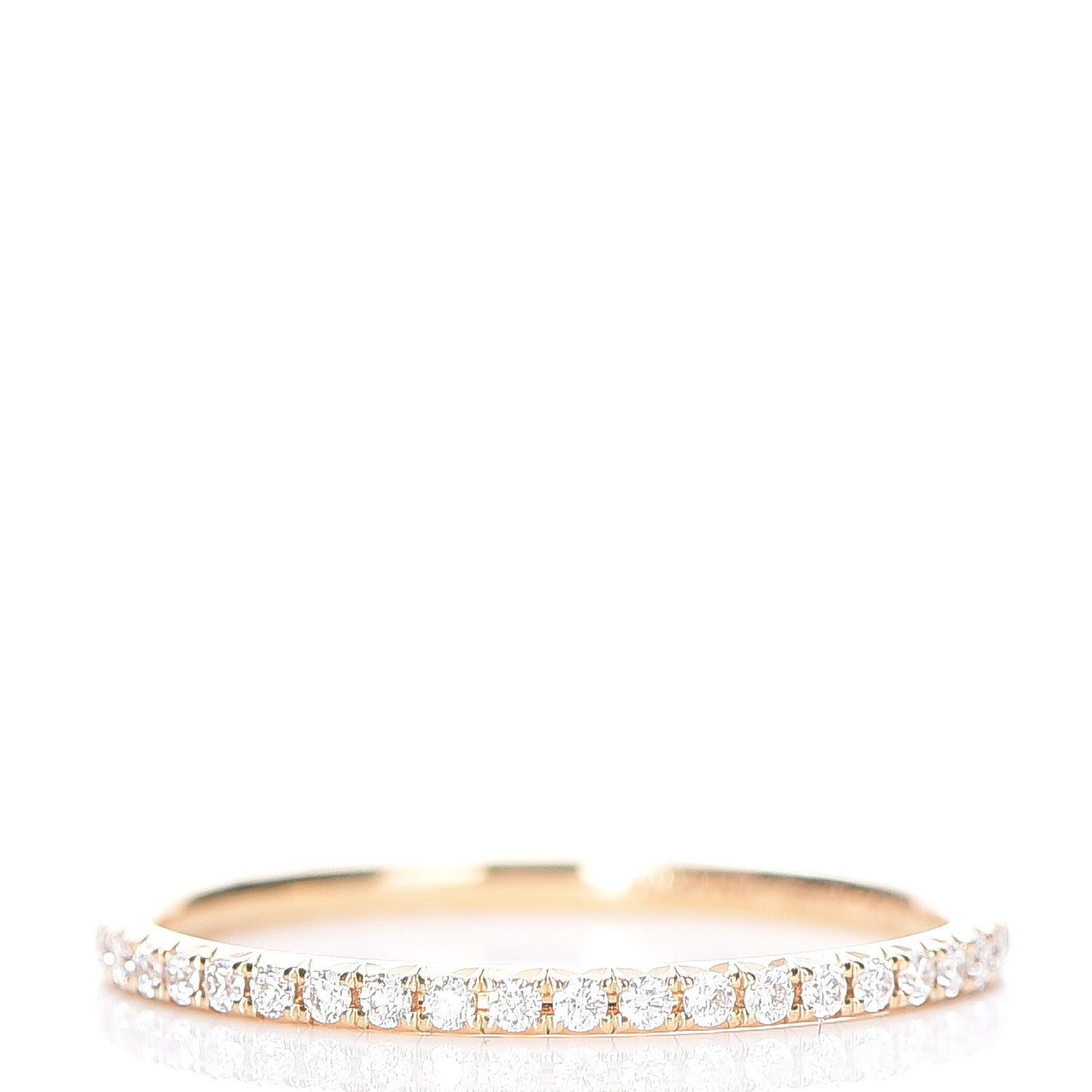 18K Yellow Gold Diamond Metro Ring 7