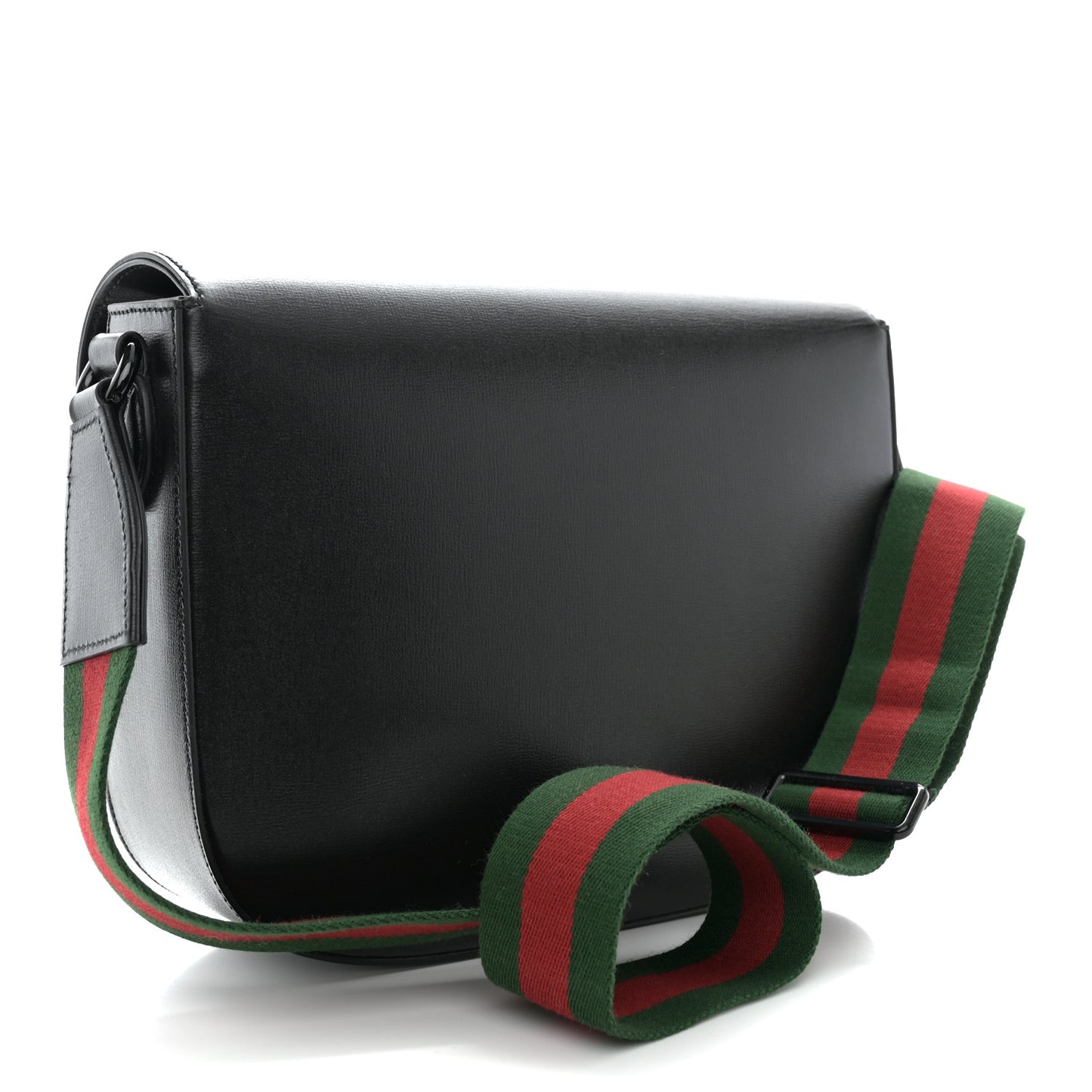 Azalea Calfskin Web Monochrome Medium Horsebit 1955 Shoulder Bag Black