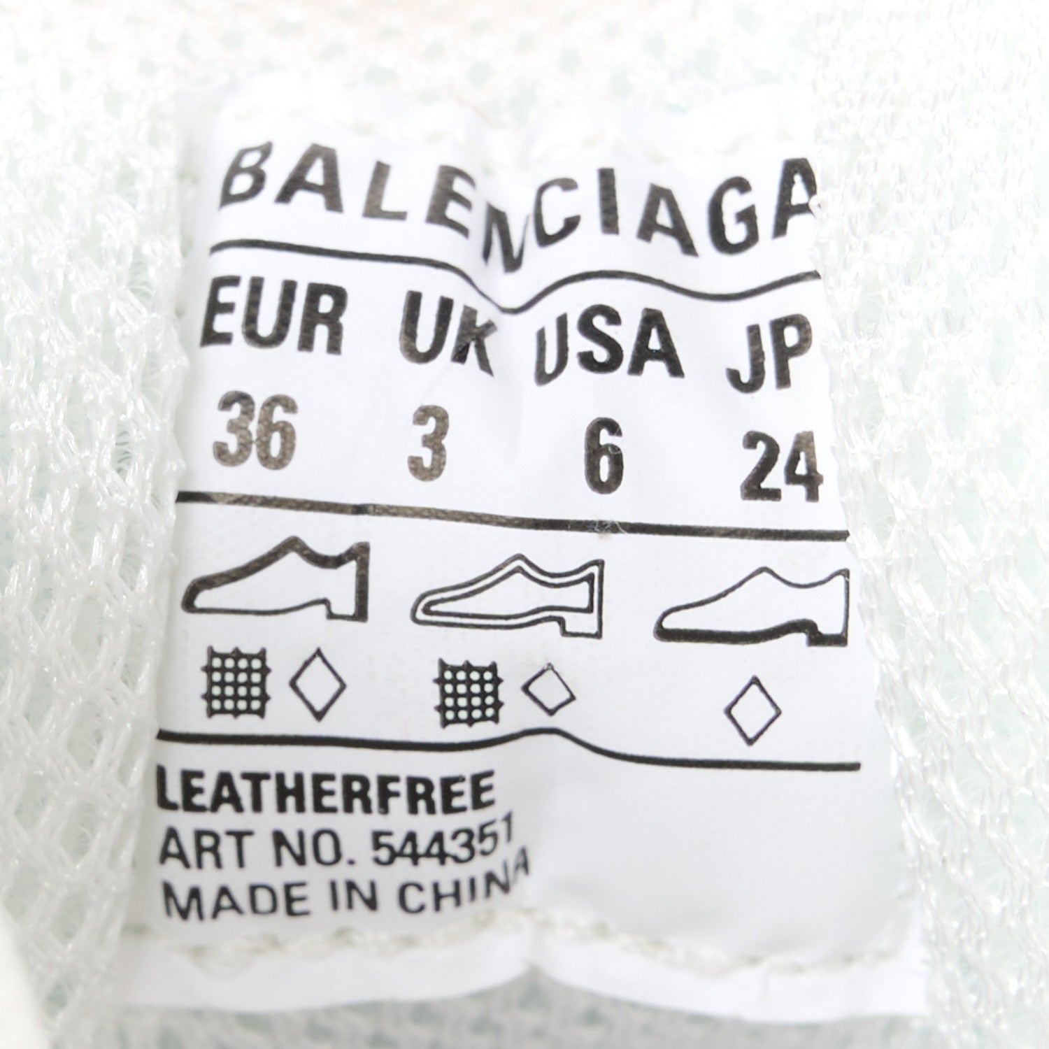 Balenciaga Fabric Mesh Clear Sole Womens Triple S Sneakers 36 Light Blue Grey Lilac White 8 of 9