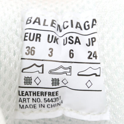 Balenciaga Fabric Mesh Clear Sole Womens Triple S Sneakers 36 Light Blue Grey Lilac White 8 of 9