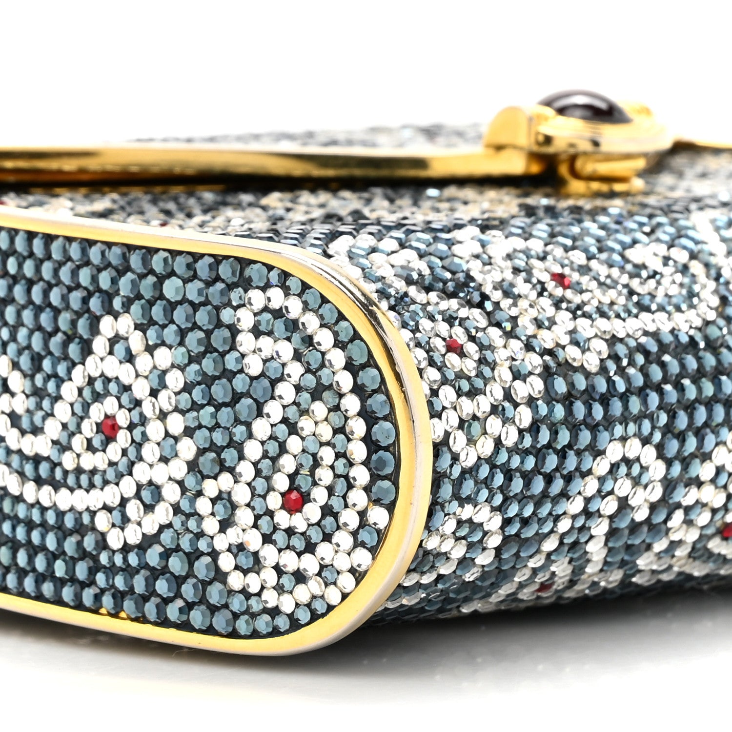 Judith Leiber Swarovski Crystal Paisley Minaudiere Clutch 10 of 16