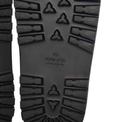 Gucci GG Supreme Monogram Tiger Mens Lug Sole Slide Sandals 5 Ebony 6 of 9