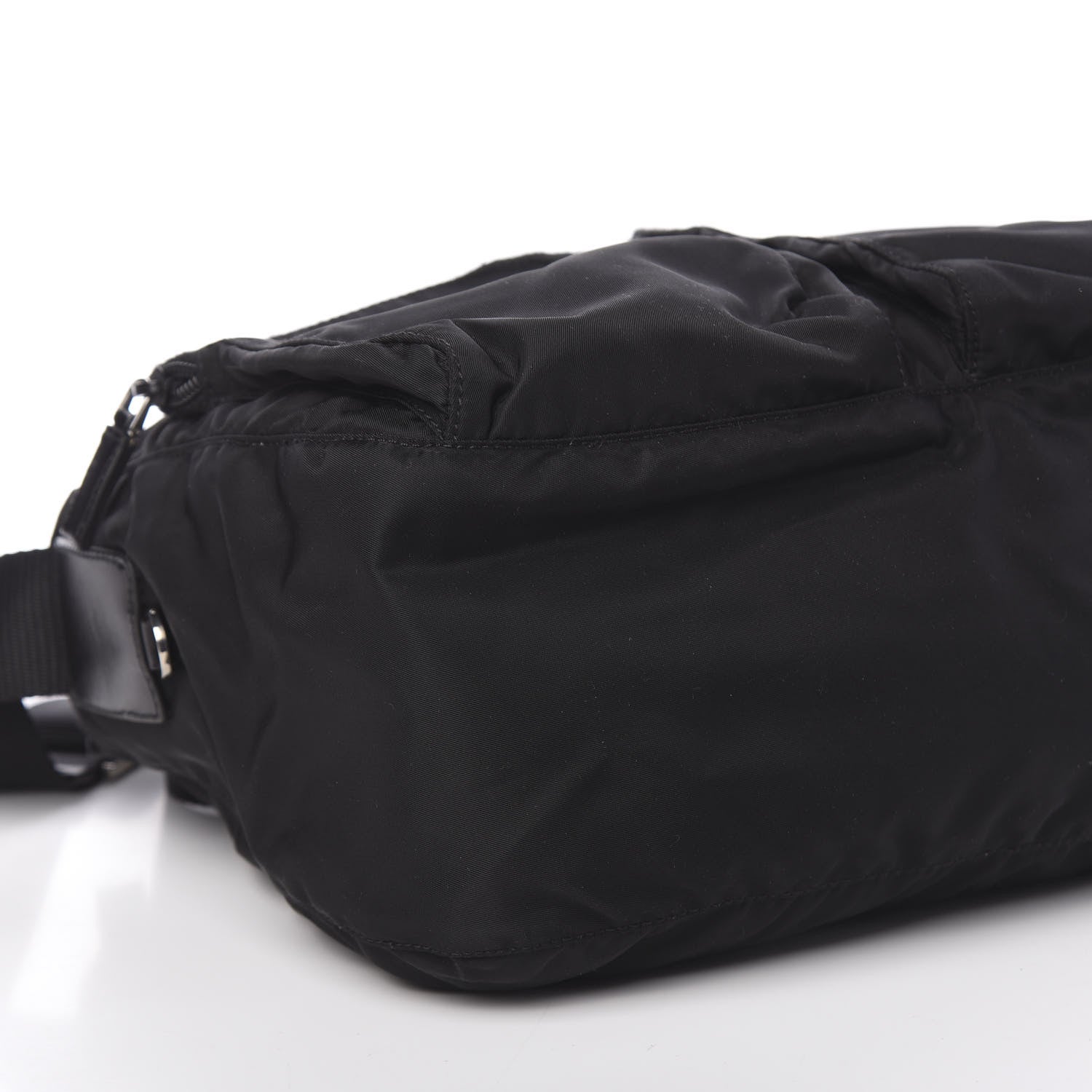 Prada Tessuto Nylon Messenger Bag Black 9 of 10