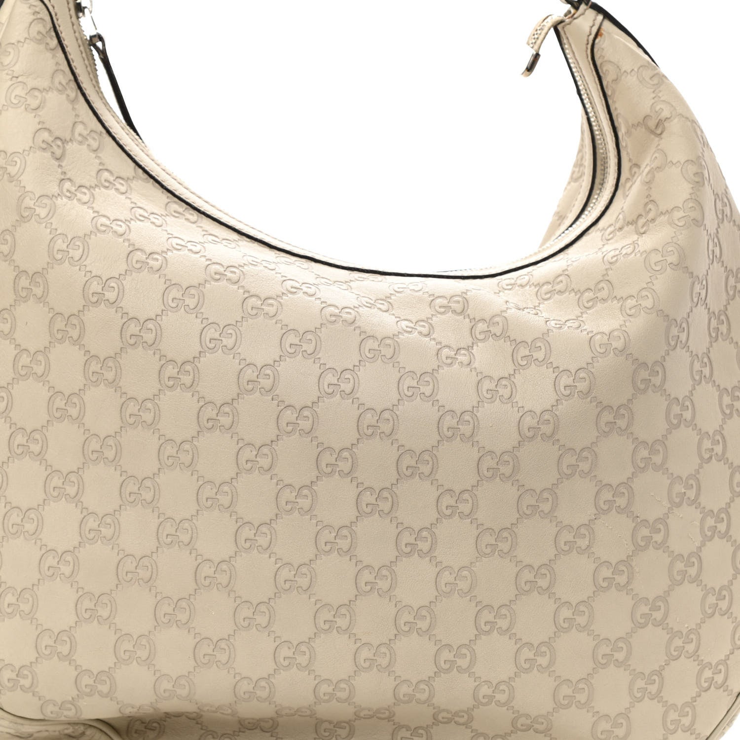 Gucci Guccissima Large GG Twins Hobo Off White 8 of 12