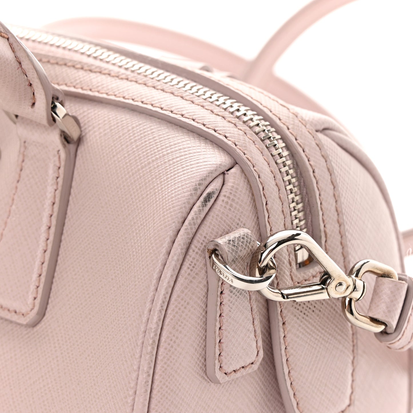Saffiano Lux Top Handle Crossbody Bag Mughetto