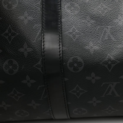 Louis Vuitton Monogram Eclipse Keepall Bandouliere 55 10 of 15