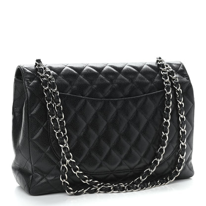 Chanel Caviar Quilted Maxi Single Flap Black 3 of 14