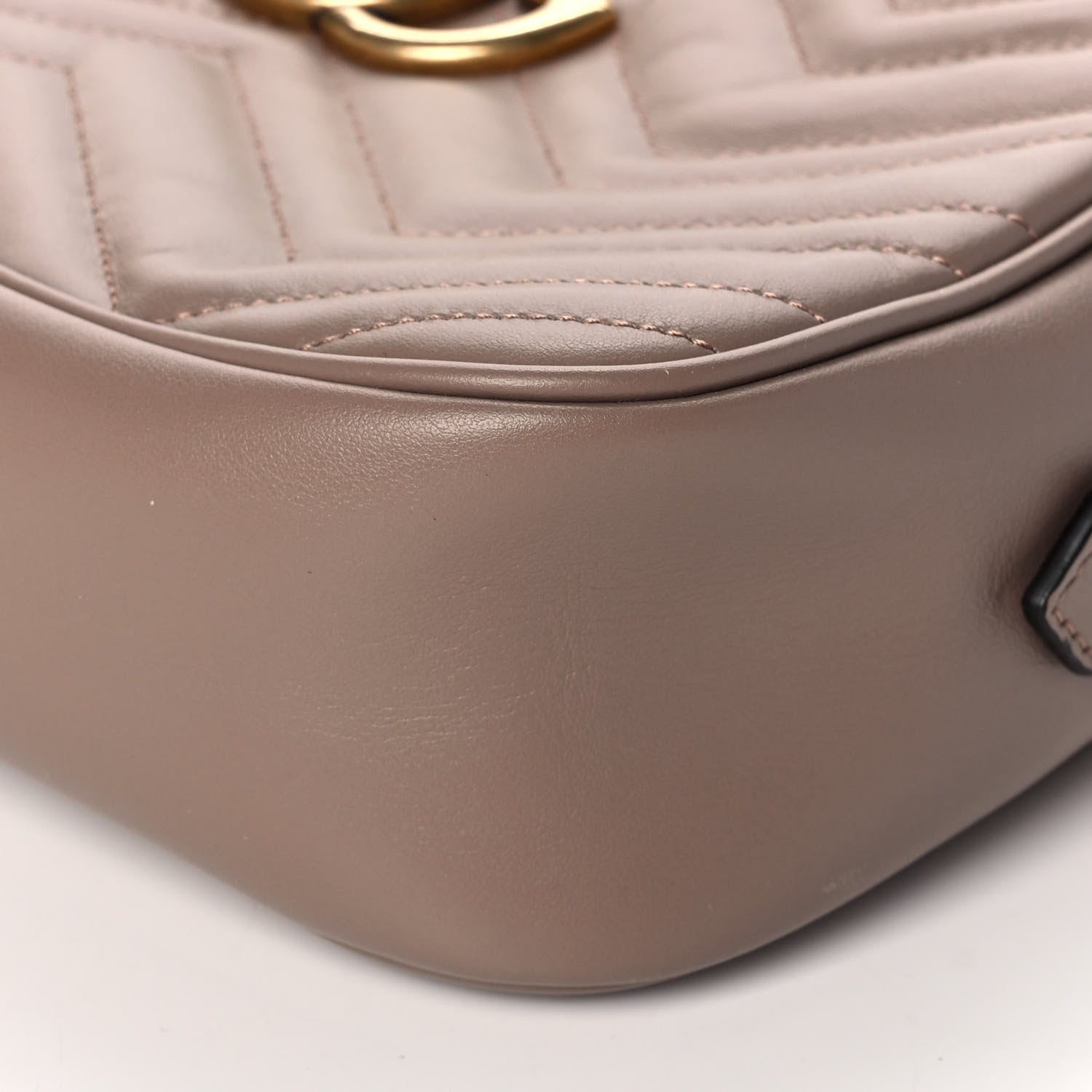 Gucci Calfskin Matelasse Small GG Marmont Chain Shoulder Bag Porcelain Rose 11 of 11