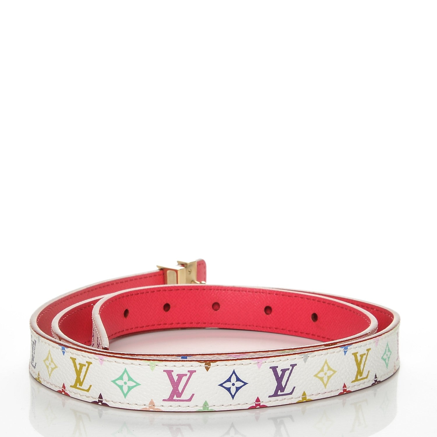 Louis Vuitton Monogram Multicolor LV Initiales Belt 90 36 White 3 of 6