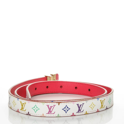 Louis Vuitton Monogram Multicolor LV Initiales Belt 90 36 White 3 of 6