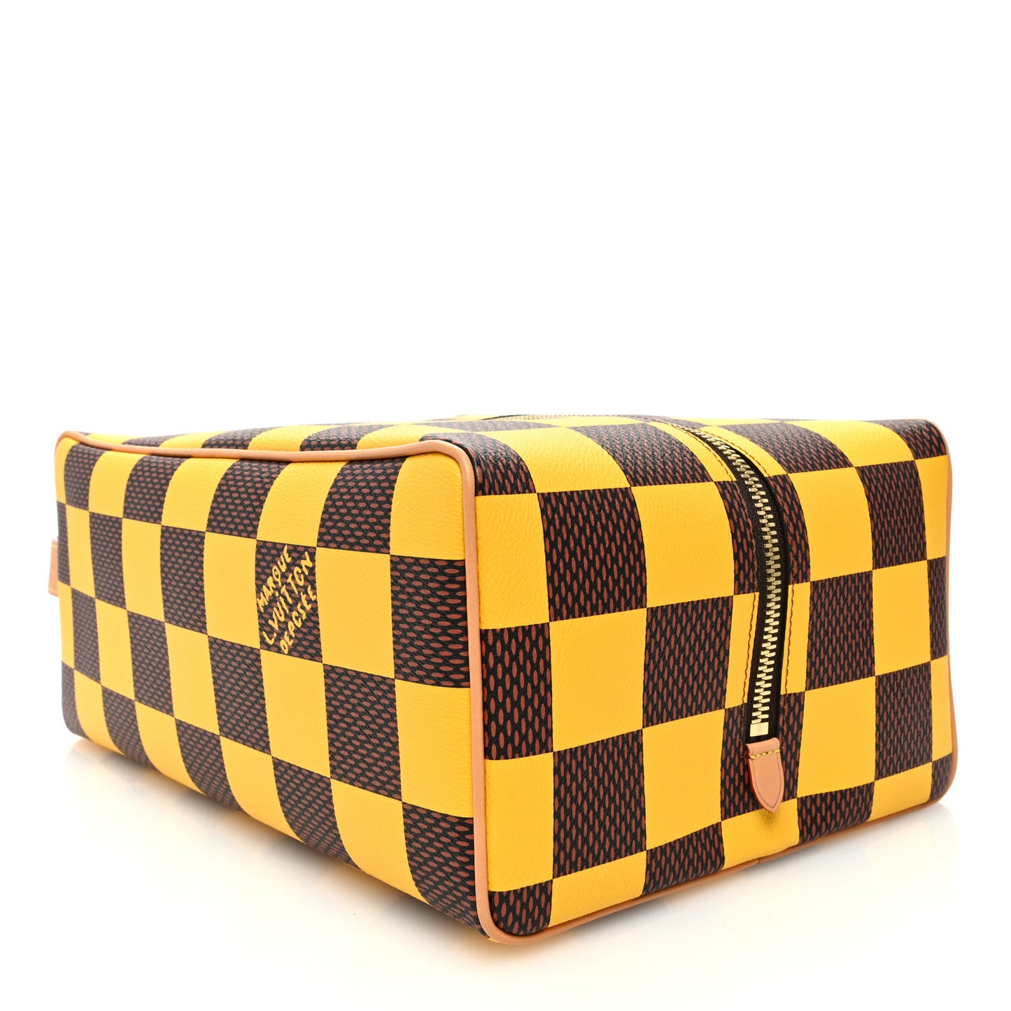 Damier Pop Shoes Bag Yellow