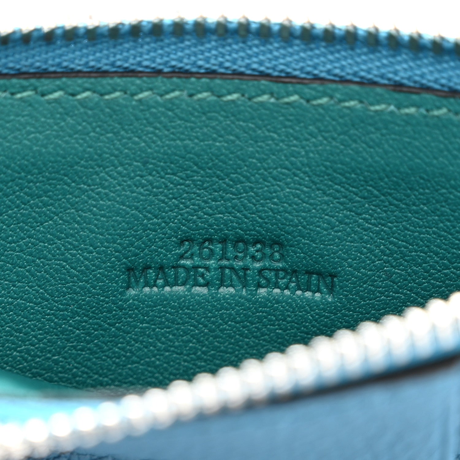 Loewe Soft Grained Calfskin Coin Card Holder Blue Multicolor 7 of 9