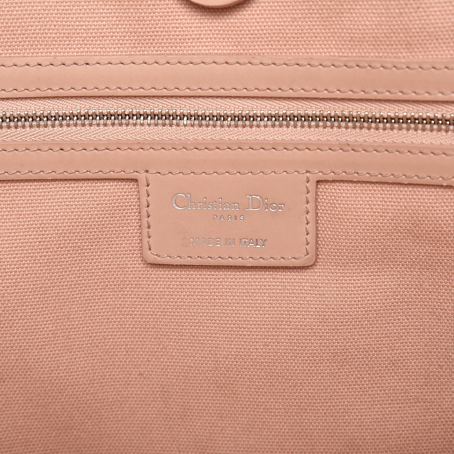 Christian Dior Coated Canvas Cannage Panarea Shopping Tote Rosato 6 of 17