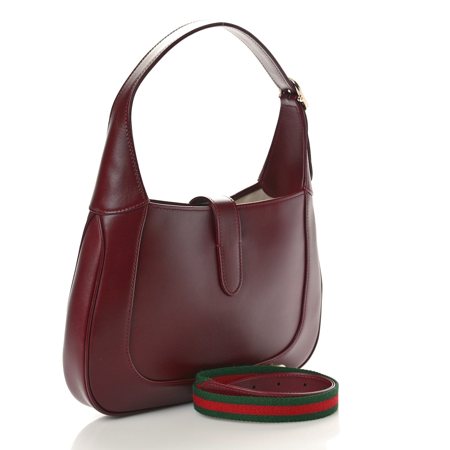 Gucci Ancora Calfskin Small Jackie Shoulder Bag Rosso 3 of 10