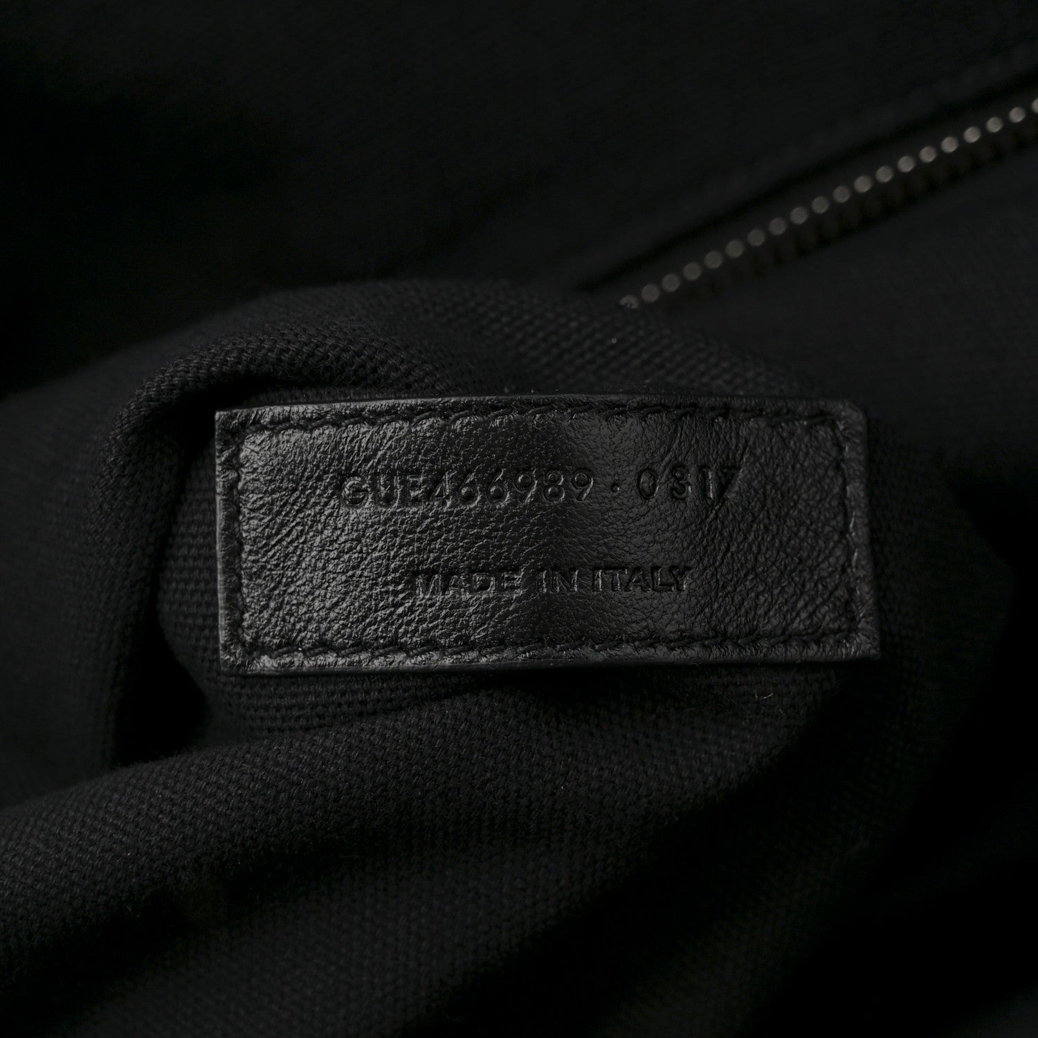 Saint Laurent Canvas ID Shopping Bag Black 7 of 11