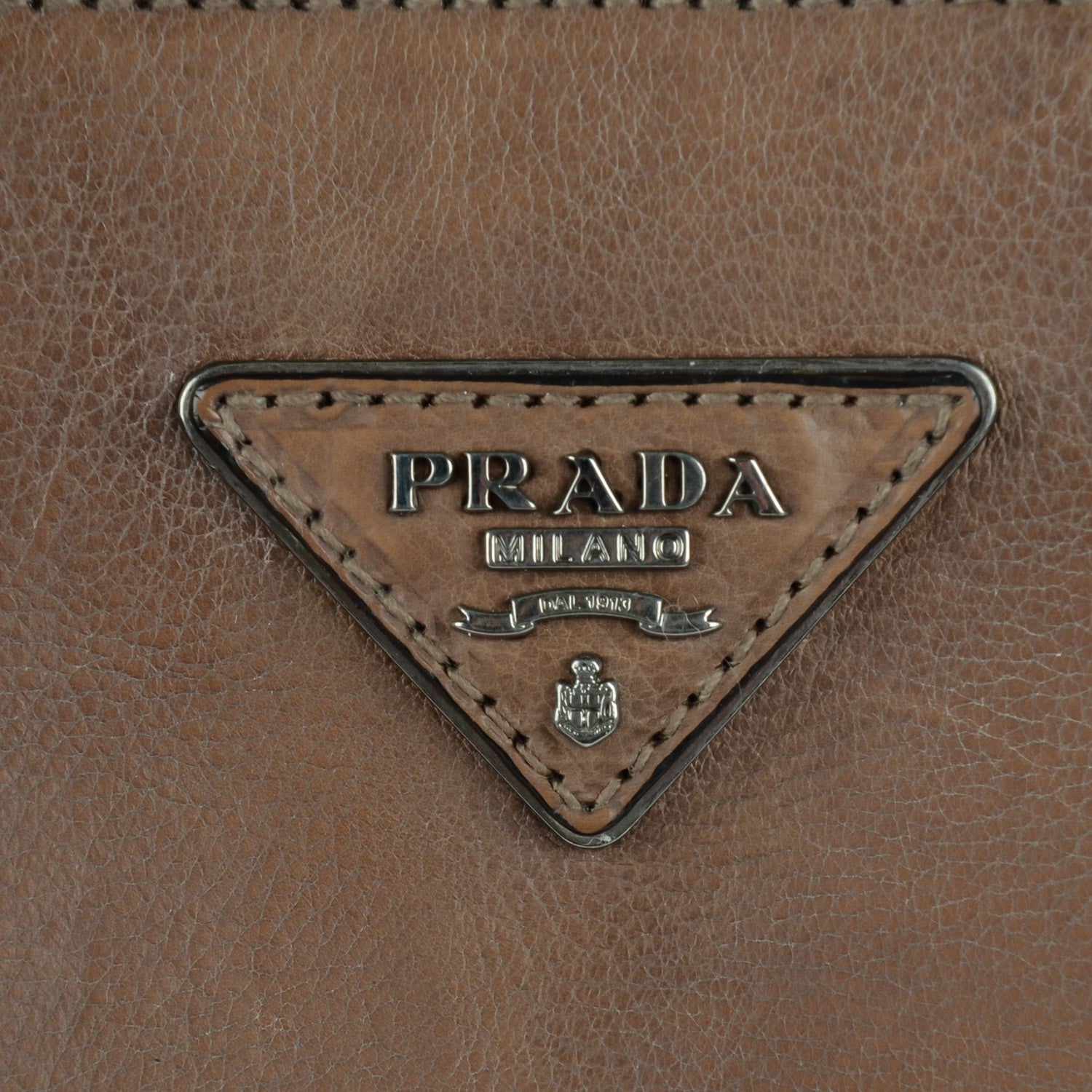 Prada Glace Calf Twin Pocket Tote Argilla 5 of 9
