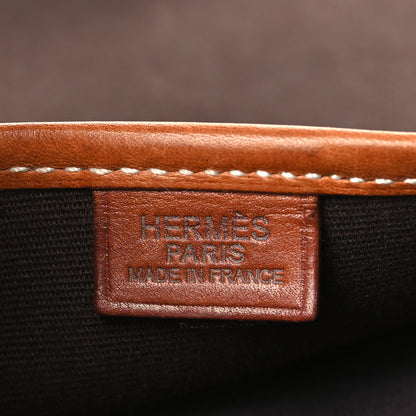 Hermes Toile Officier Mini Buenaventura Messenger Ebene Fauve 6 of 9