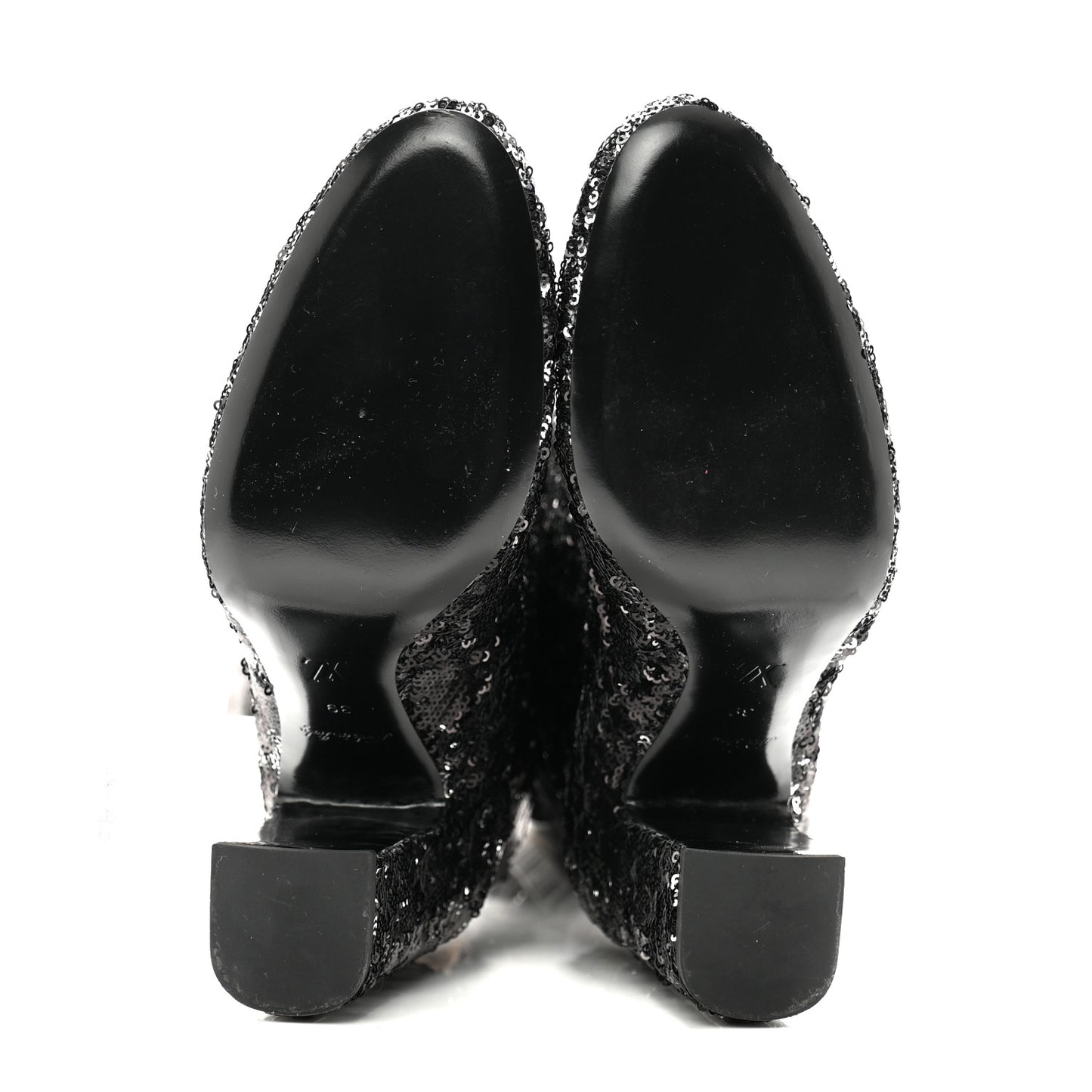 Sequin Donna High Boots 39 Black