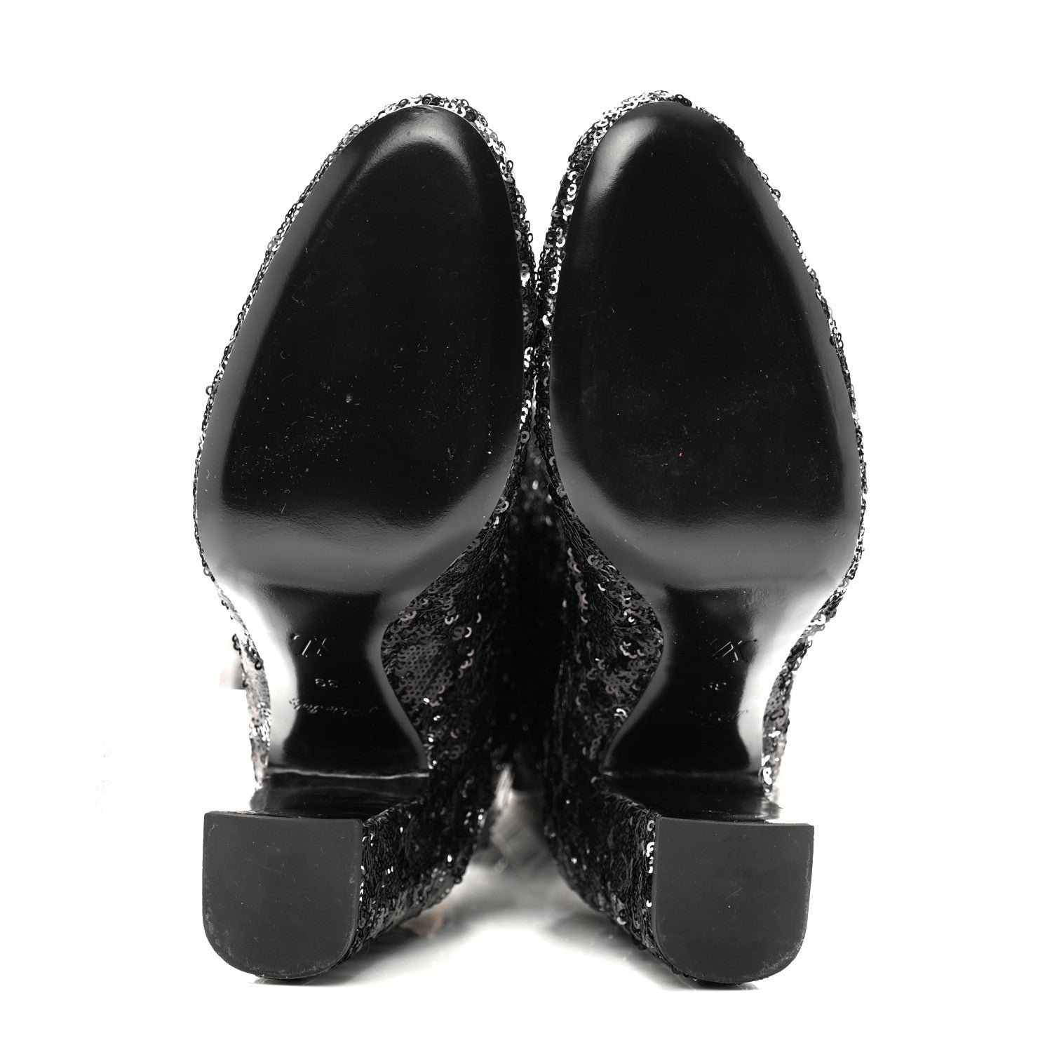 Louis Vuitton Sequin Donna High Boots 39 Black 5 of 9