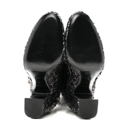 Louis Vuitton Sequin Donna High Boots 39 Black 5 of 9