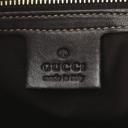 Gucci Monogram Web Jackie O Bouvier Hobo Dark Brown 5 of 12
