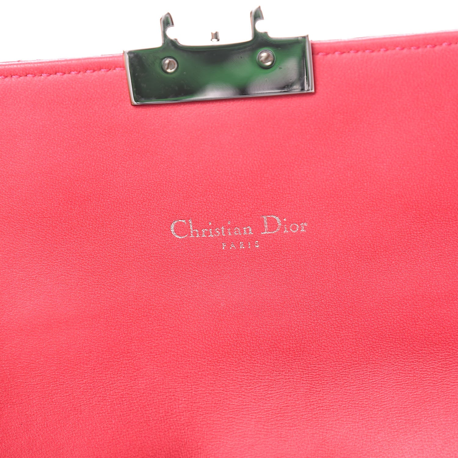 Christian Dior Lambskin Cannage Miss Dior Promenade Pouch Fuchsia 6 of 10