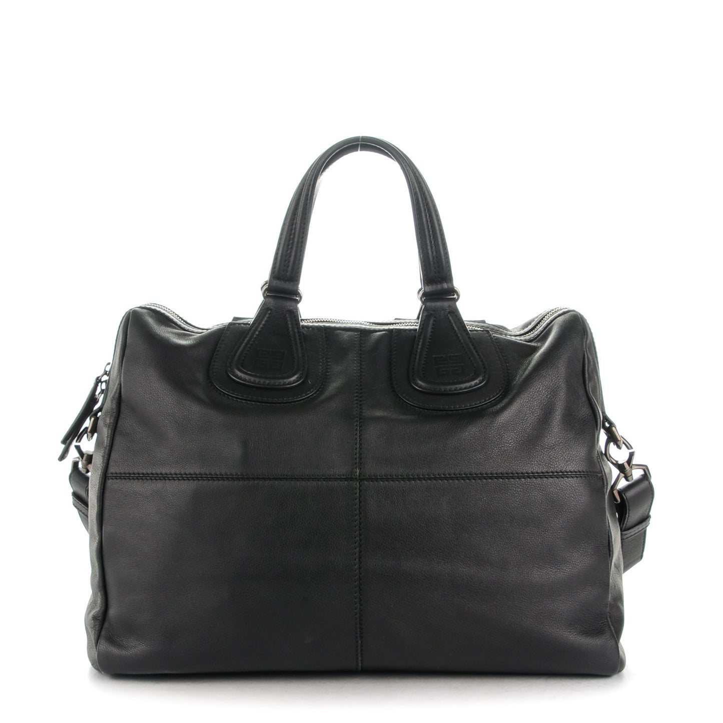 Calfskin Zipped Briefcase Nightingale Black