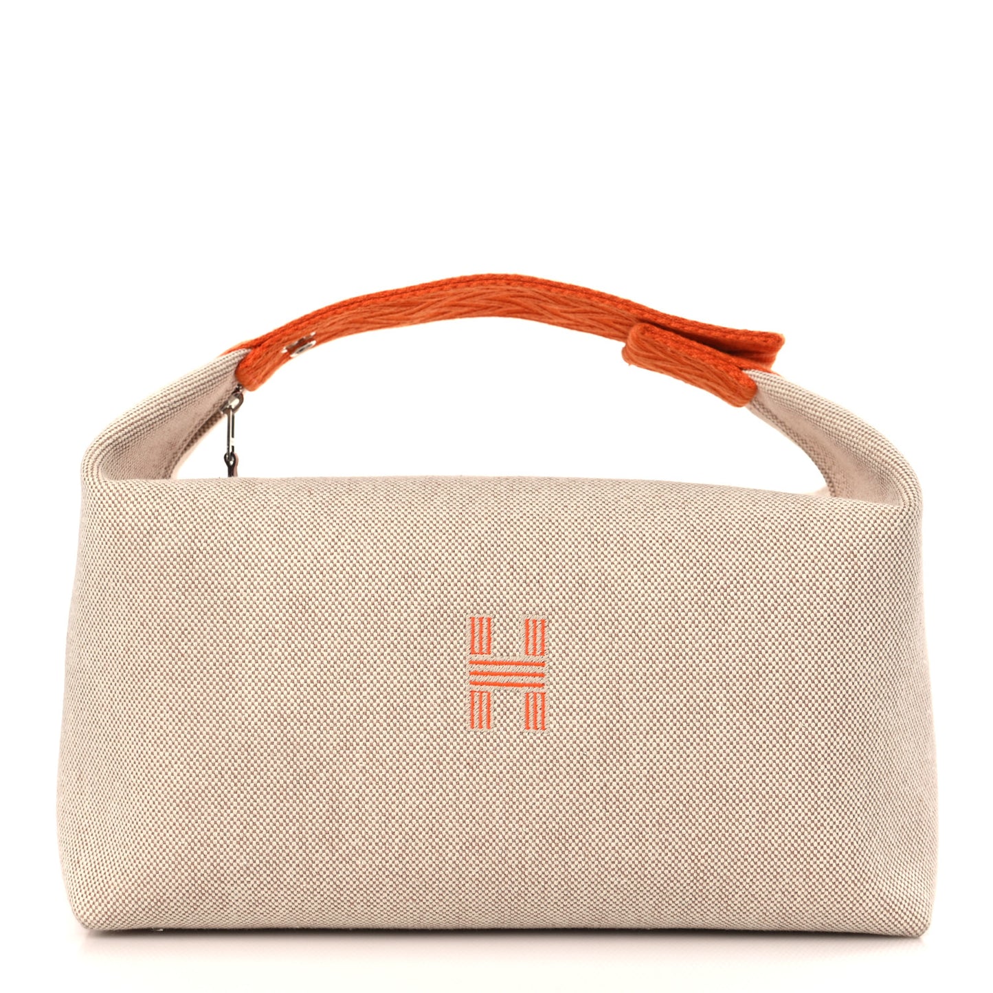 Canvas Large Bride-A-Brac Pouch Natural Orange